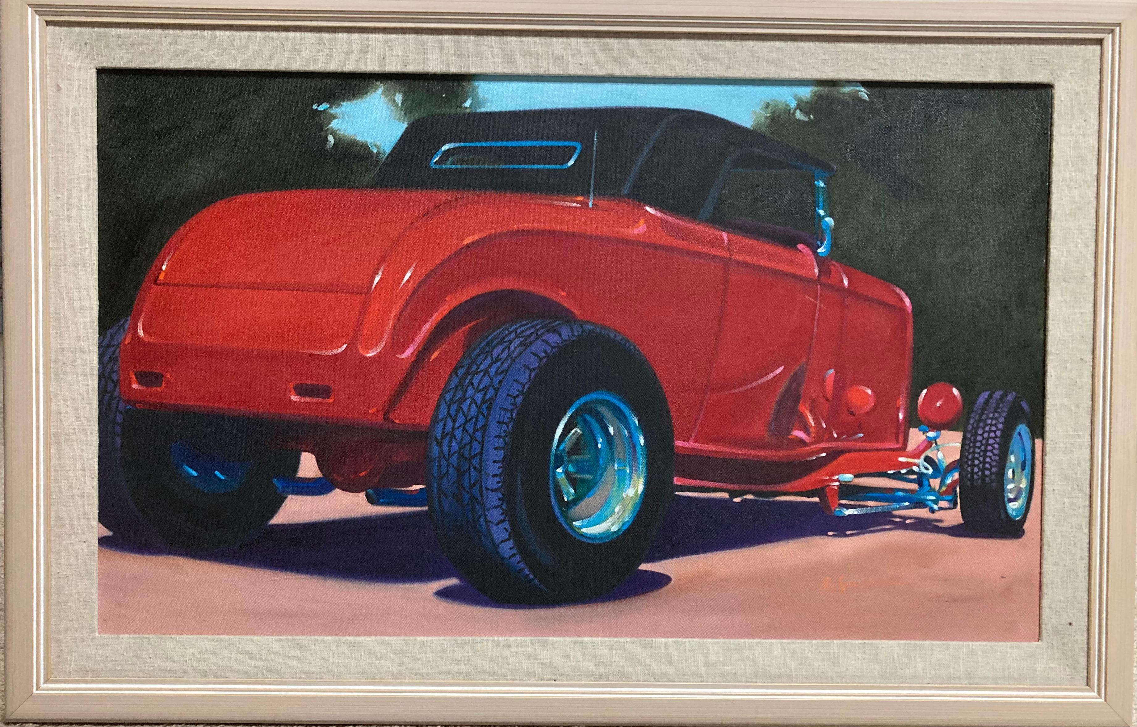 "Red Highboy" - Painting by Robert Seabeck