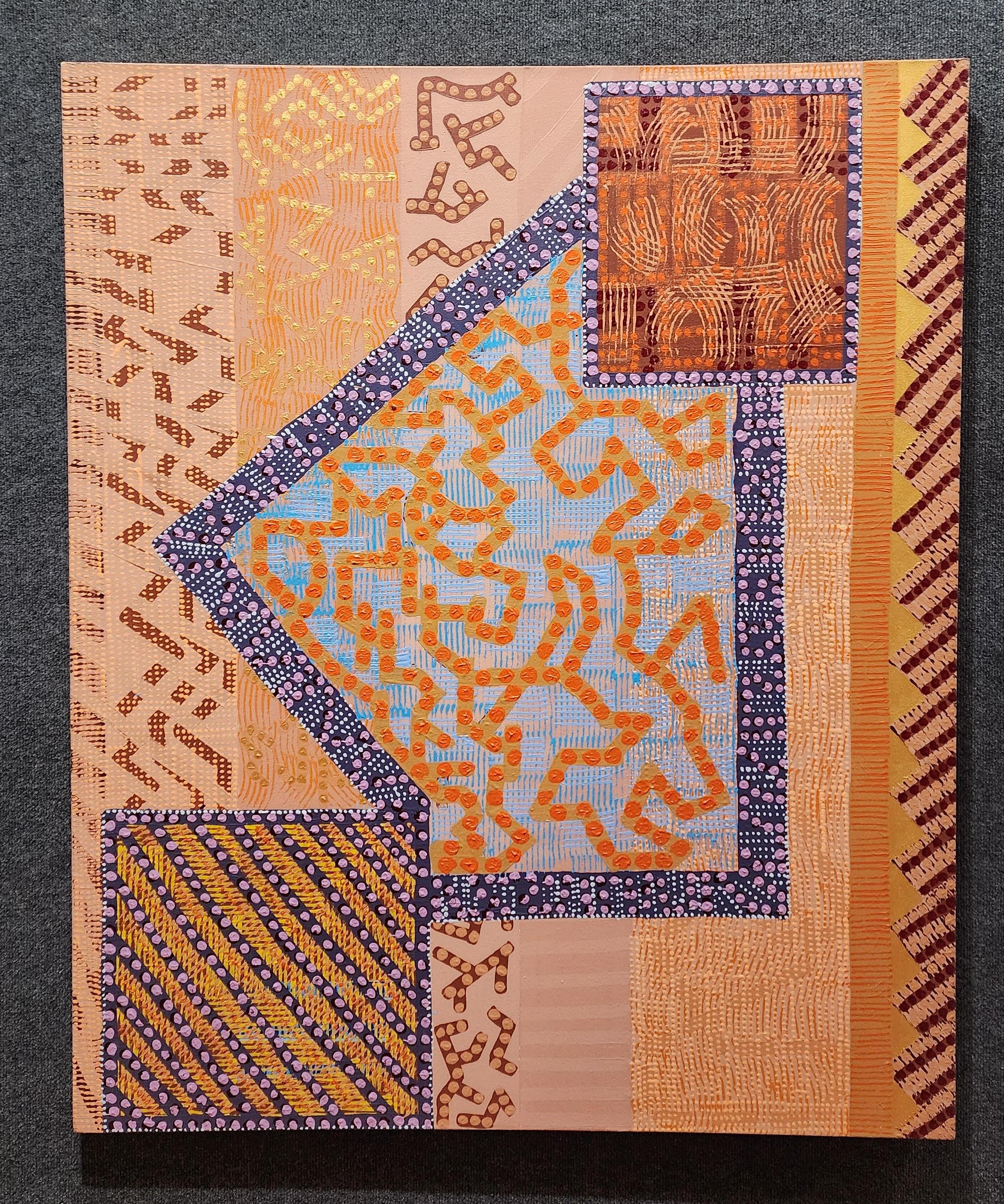 Divided By Time, Großes modernes abstraktes Gemälde – Painting von Robert Sealock