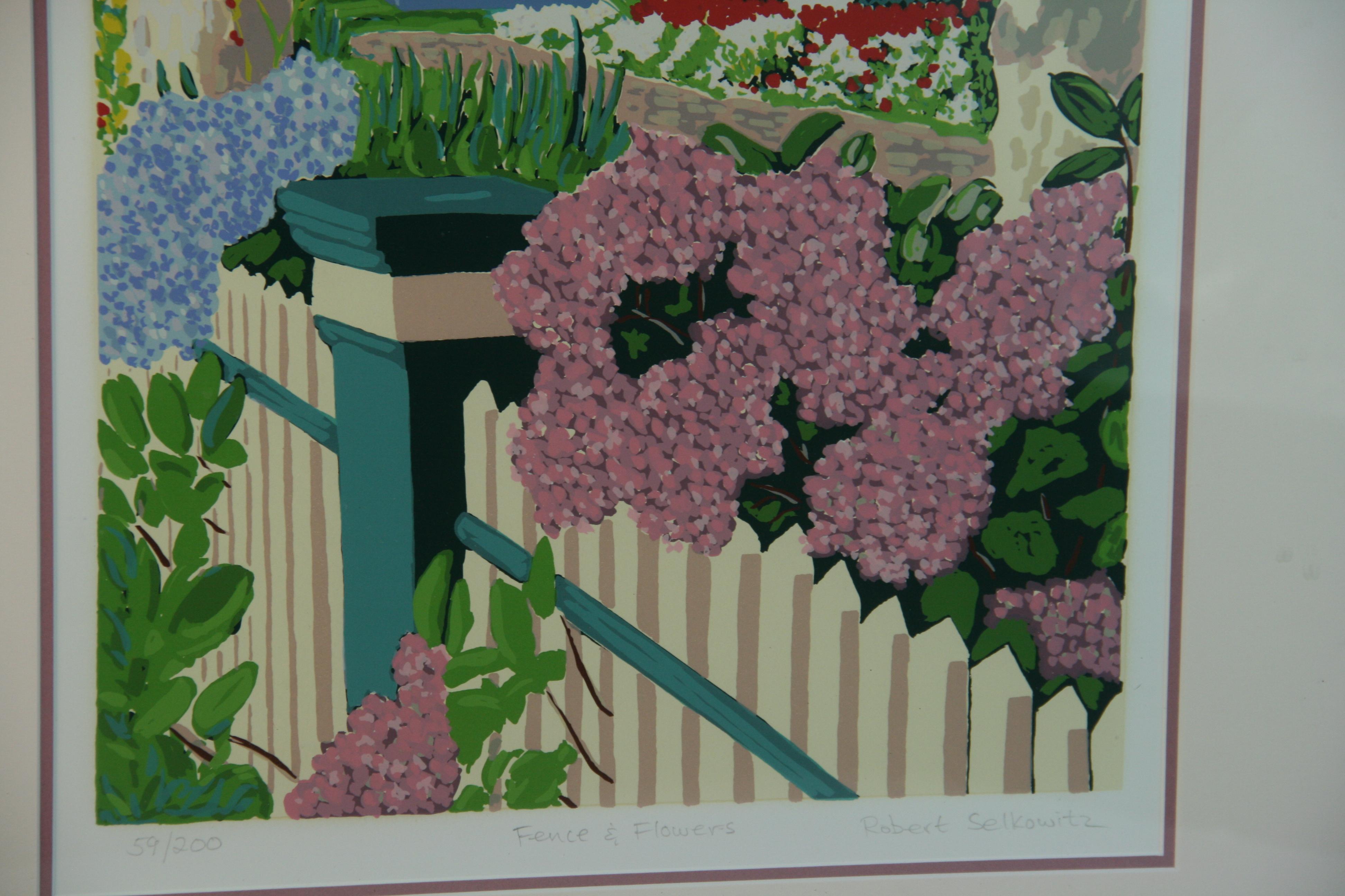 6126 Multi colored seregraph of the front porch on Vitorian home
Number 59/200 signed by artist
Framed image size 12x19