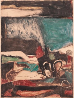 « Monotype », Abstraction de la région de la baie de Florence, New York, Stanford, De Young Museum