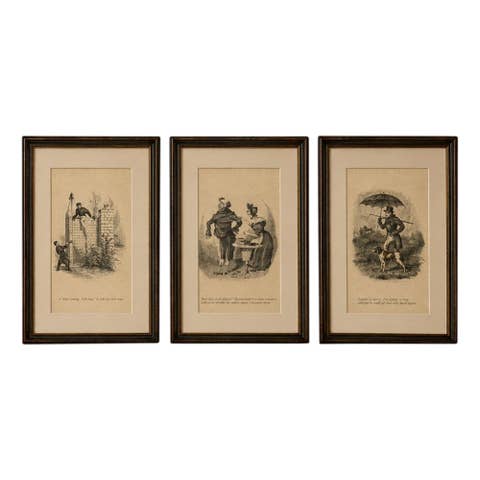 Robert Seymour’s Humorous Victorian Social Caricatures, Set of 3, 1836