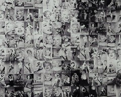 Classic Marilyn photomosaic print on photographic paper by artist Robert Silvers