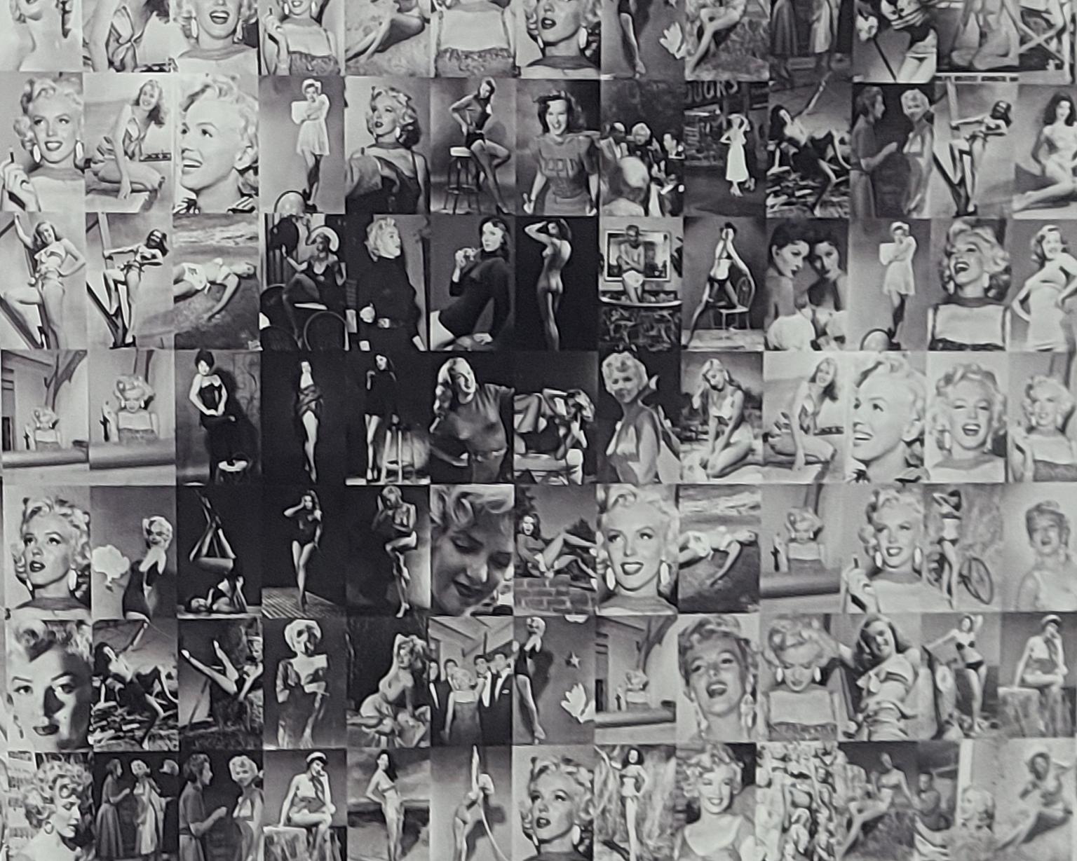 Fotomosaico clásico de Marilyn impreso en papel fotográfico por el artista Robert Silvers en venta 2