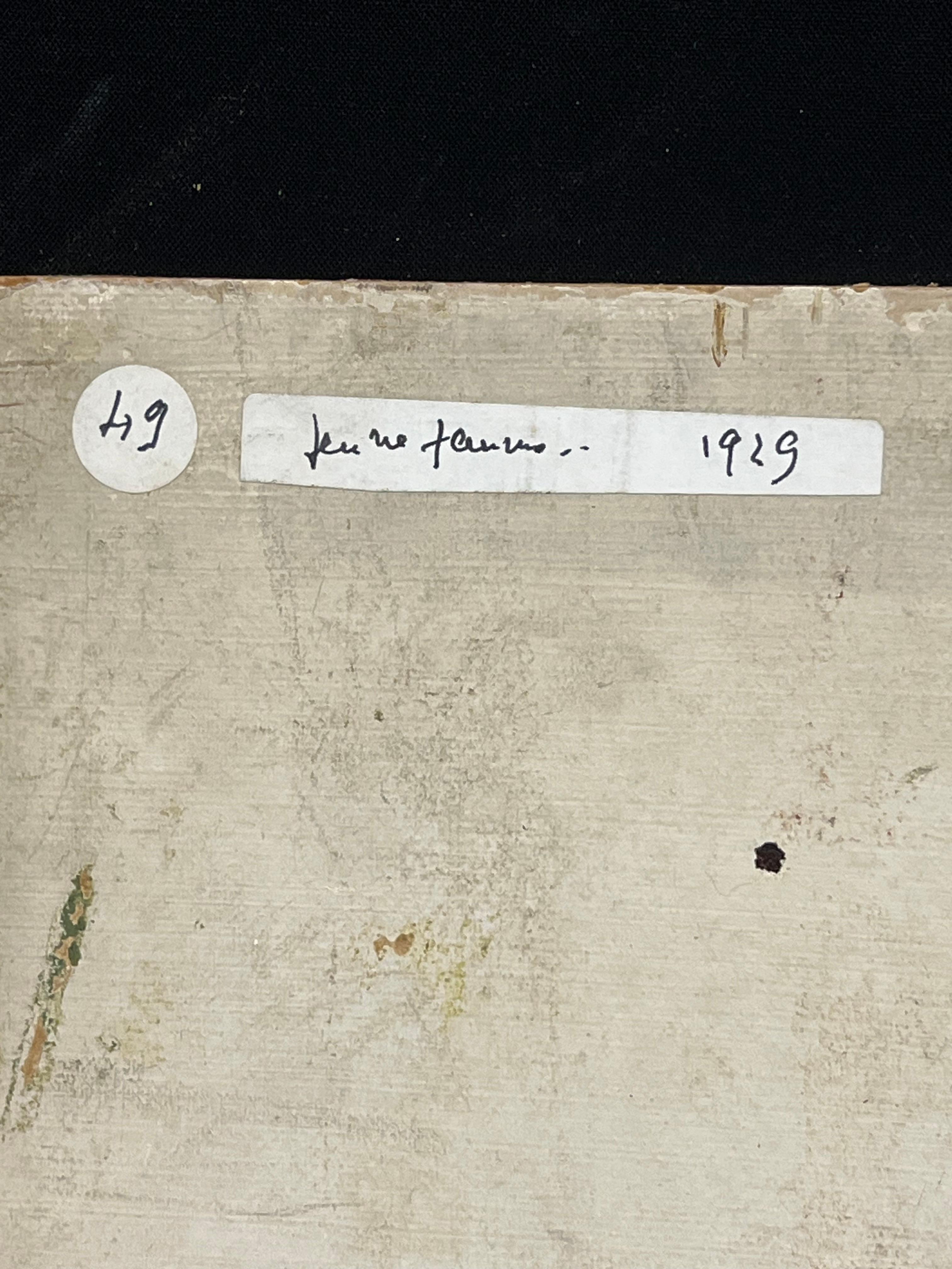 Portrait de femme à la mode châle rose des années 1920 en vente 2