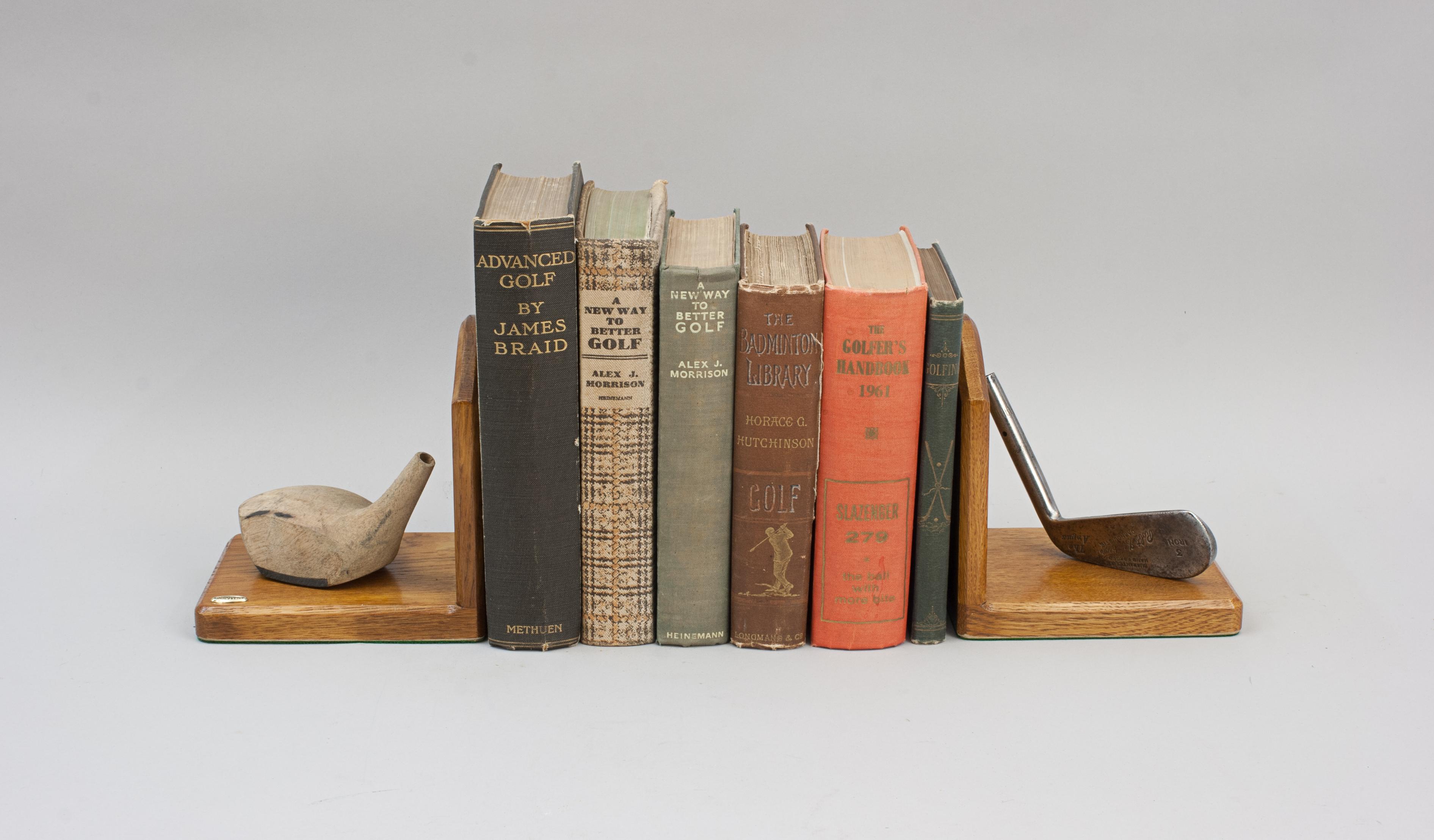 British Robert Simpson Golf Bookends For Sale