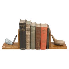 Retro Robert Simpson Golf Club Bookends.