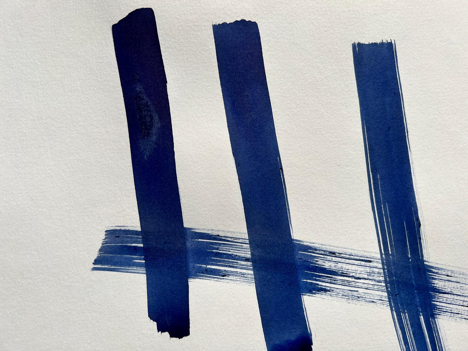 Espressionista astratto britannico Pittura originale ad acquerello Forme e modelli - Painting di Robert Somerton