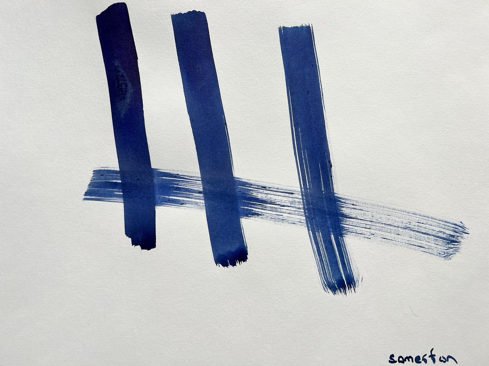 Espressionista astratto britannico Pittura originale ad acquerello Forme e modelli - Painting Espressionismo astratto di Robert Somerton