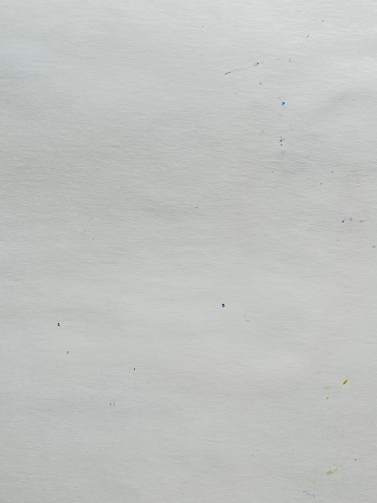 Abstract Expressionist British Original Watercolor Painting Shapes Patterns For Sale 2