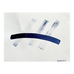 Abstract Expressionist British Original Watercolor Painting Shapes Patterns