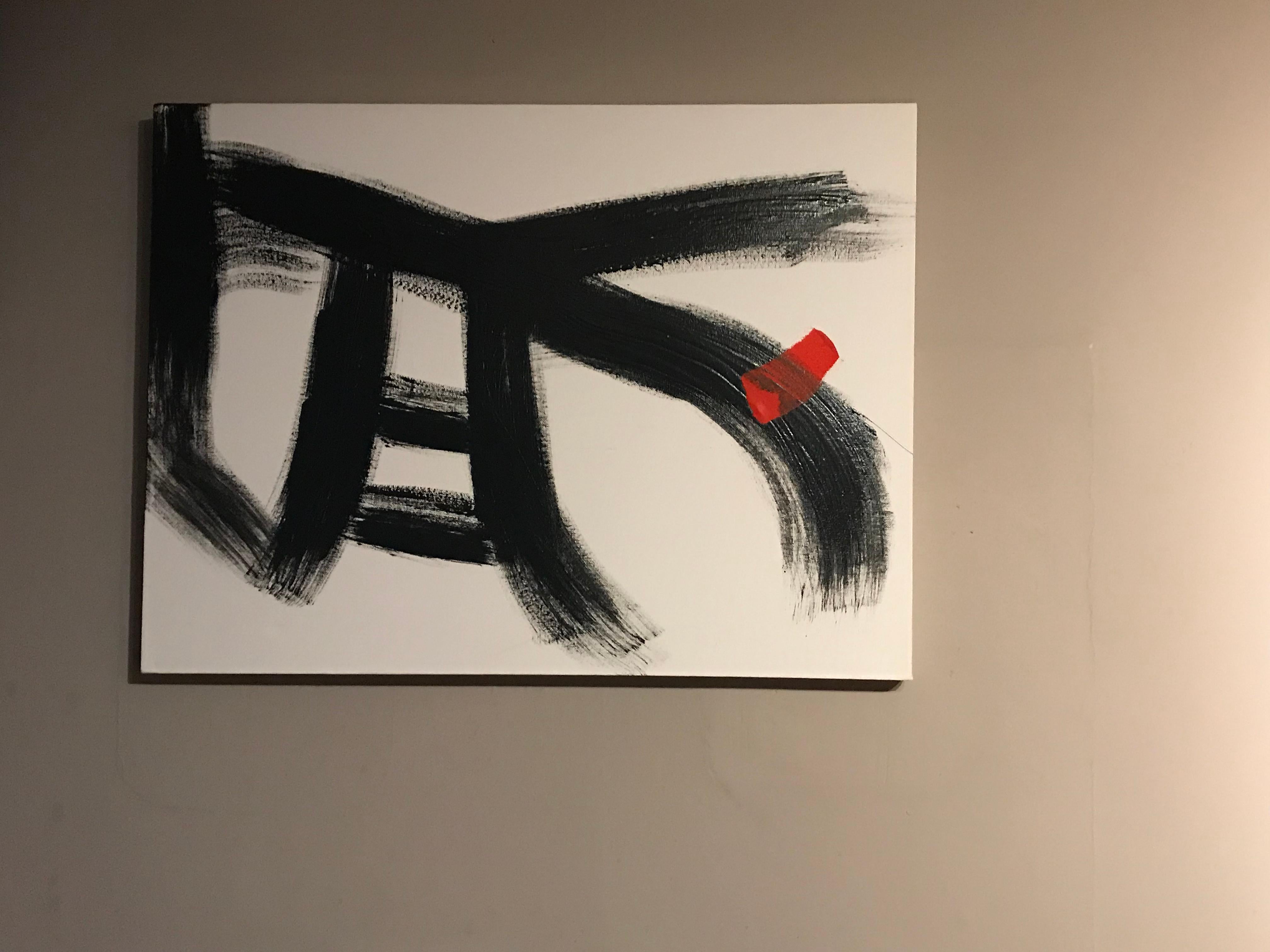 Raffinato dipinto astratto britannico originale contemporaneo firmato in vendita 3