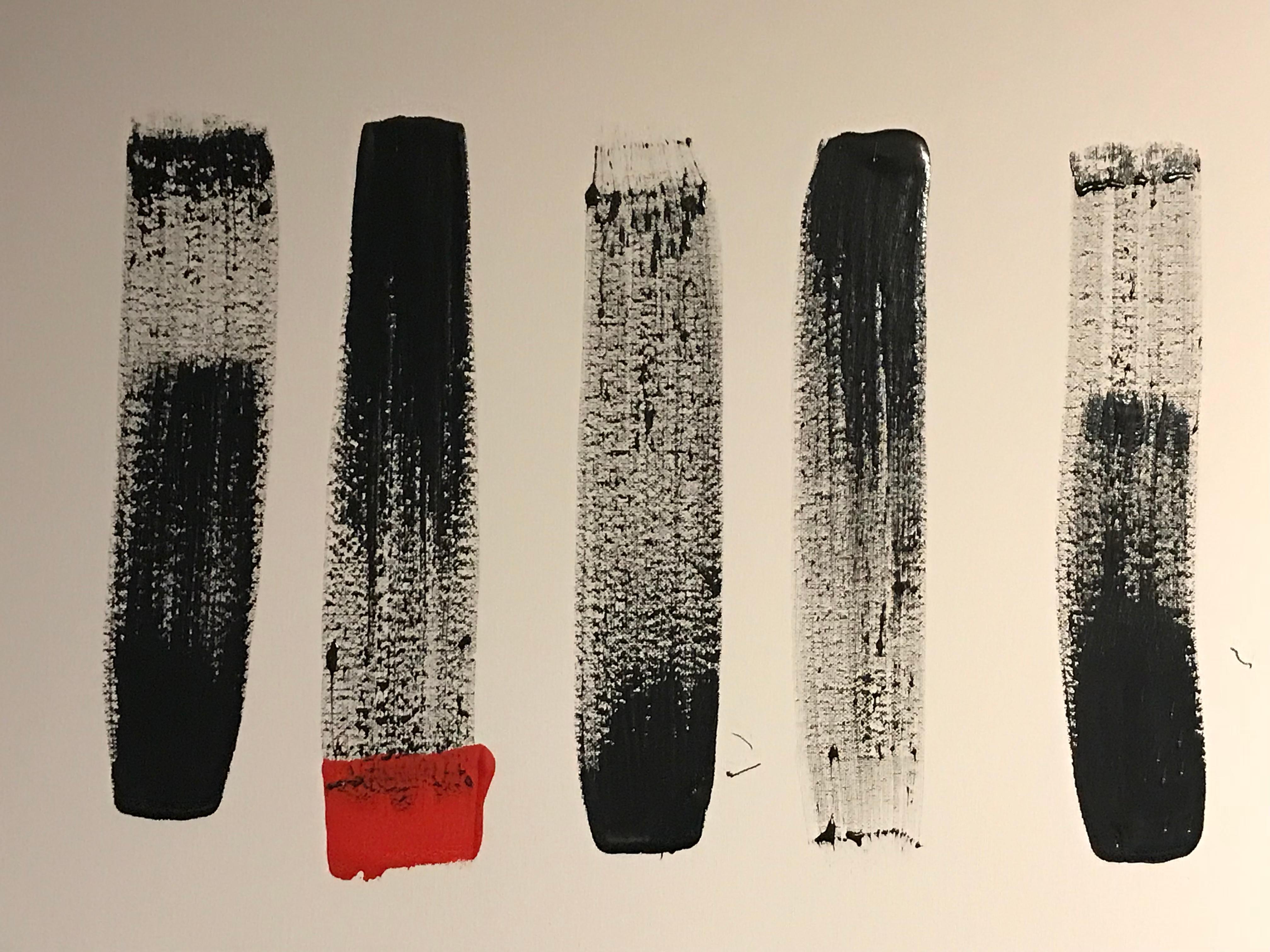 Abstract Painting di Robert Somerton - Raffinato dipinto astratto britannico originale firmato