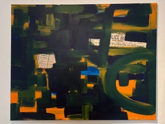 Very Large British Expressionist Abstract Original Painting on canvas