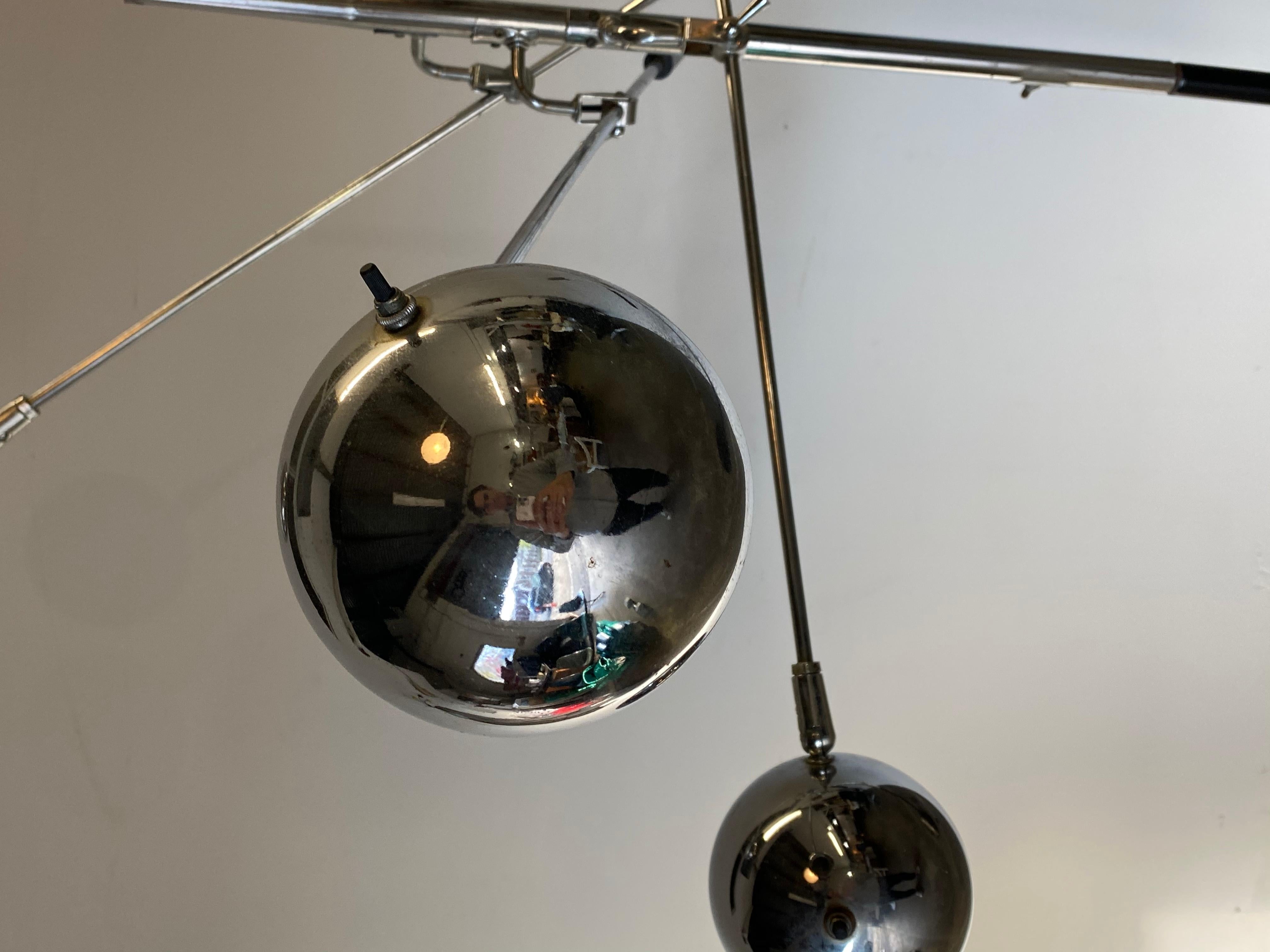 Robert Sonneman 3-Arm Adjustable Eyeball Floor Lamp 3