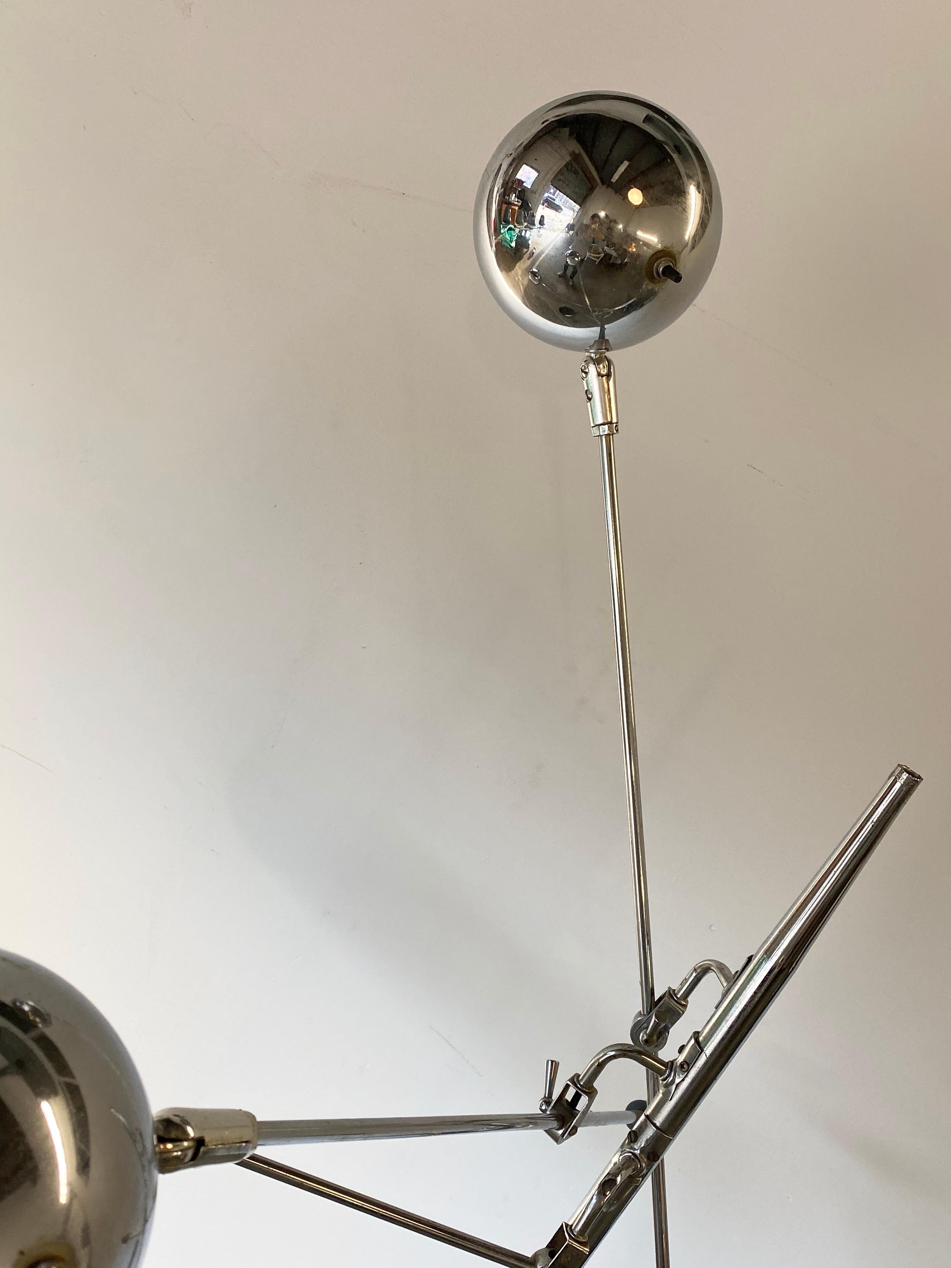 Robert Sonneman 3-Arm Adjustable Eyeball Floor Lamp 4