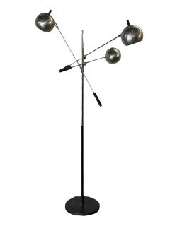 Lampada da terra a 3 bracci regolabili Robert Sonneman