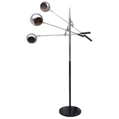 Retro Robert Sonneman 3-Arm Adjustable Eyeball Floor Lamp