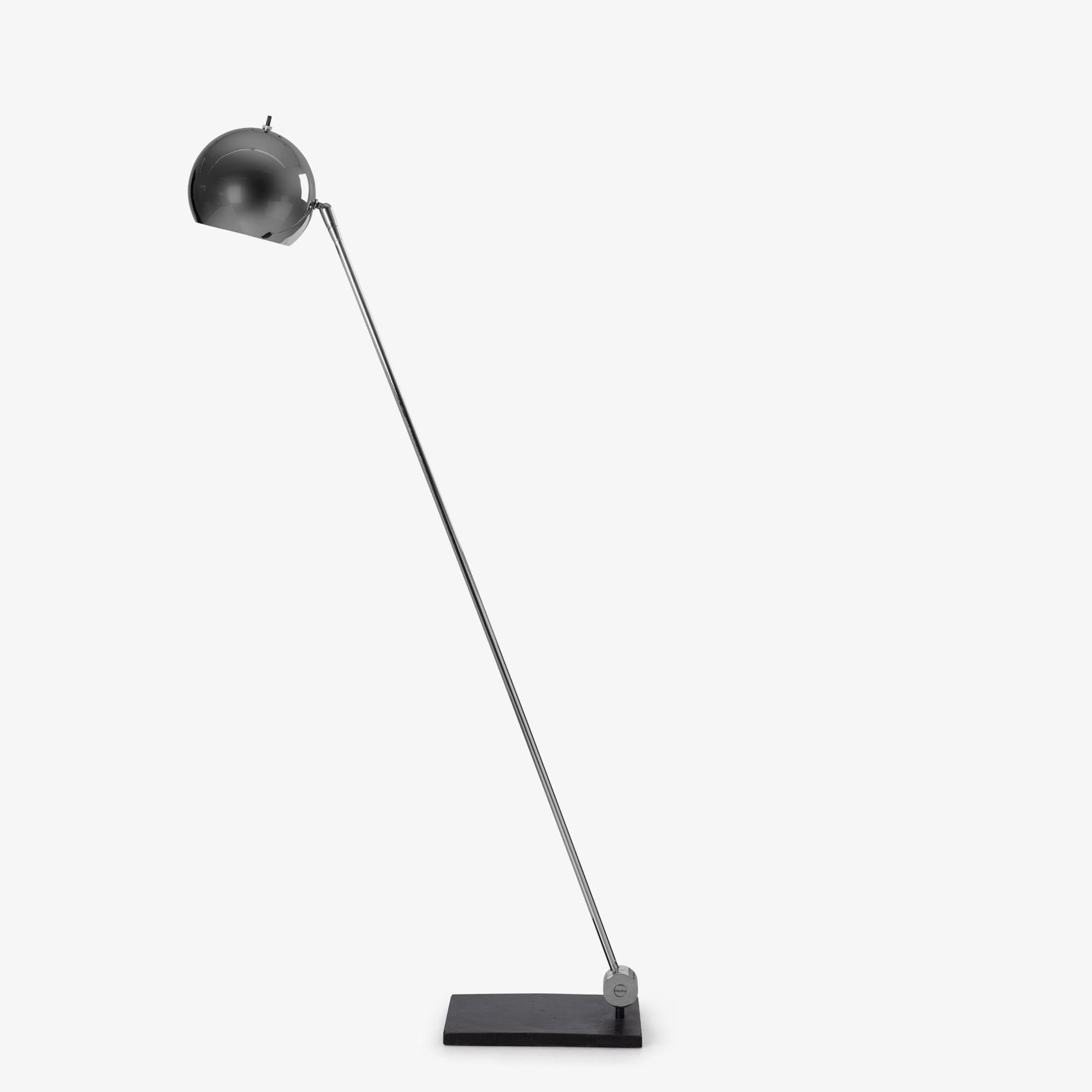 Lampada da terra regolabile in cromo Robert Sonneman in vendita 1