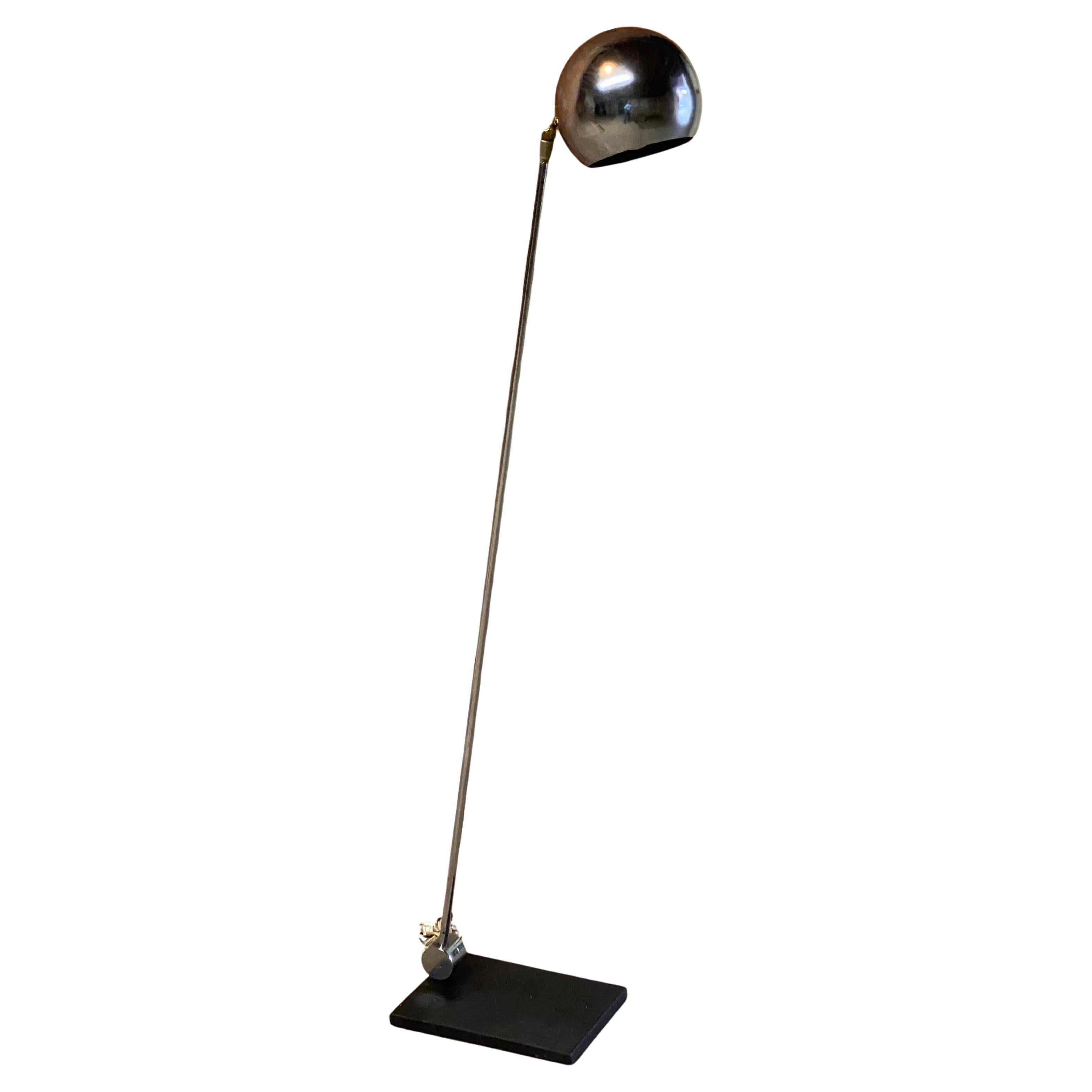 Robert Sonneman Chrome Articulating Eyeball Floor Lamp