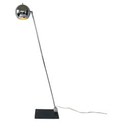 Robert Sonneman Chrome Articulating Eyeball Orbiter Floor Lamp, USA, 1960s