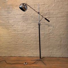 Robert Sonneman Chrome Eyeball Extension Arm Floor Lamp