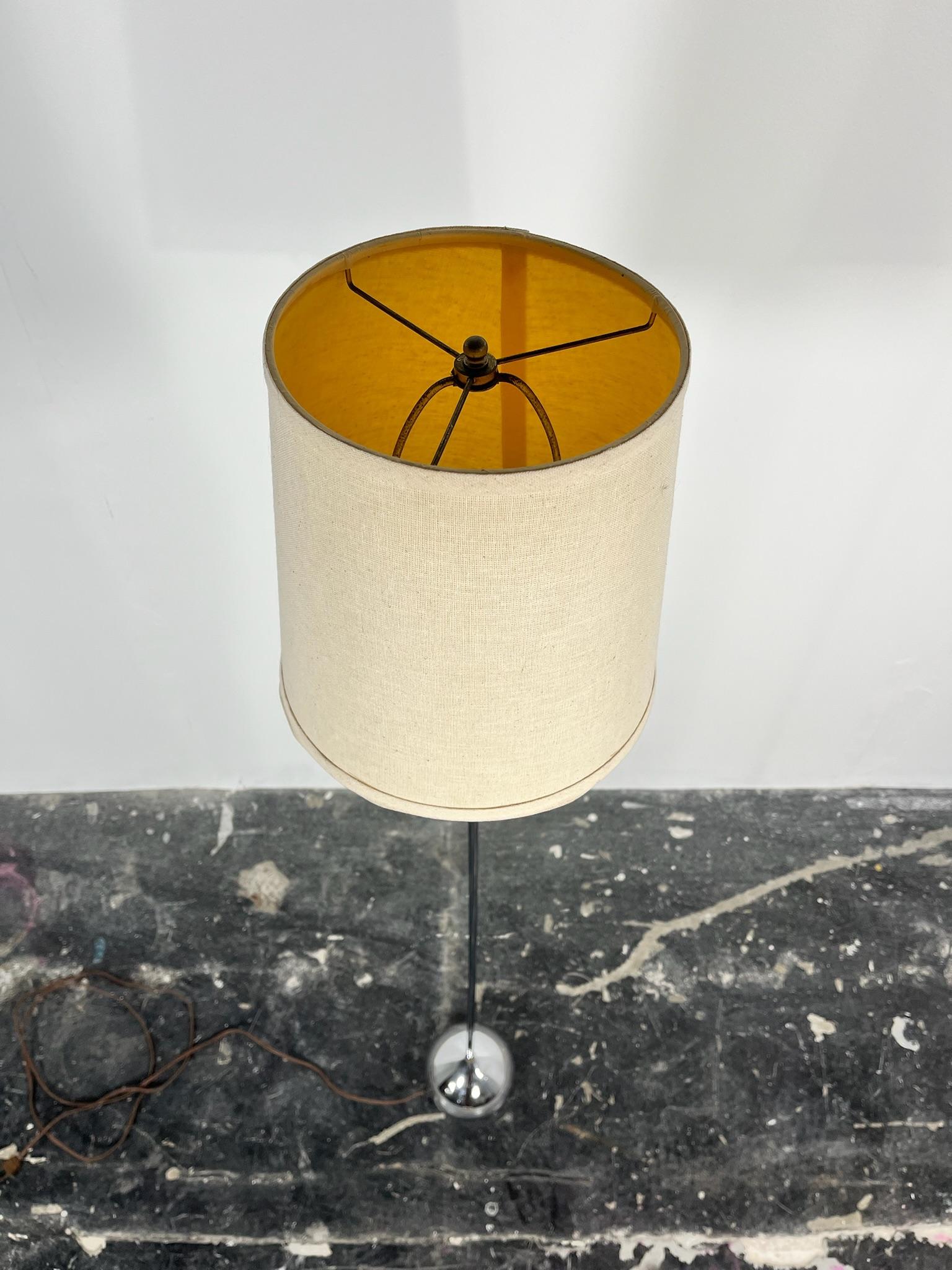 American Robert Sonneman Chrome Floor Lamp.