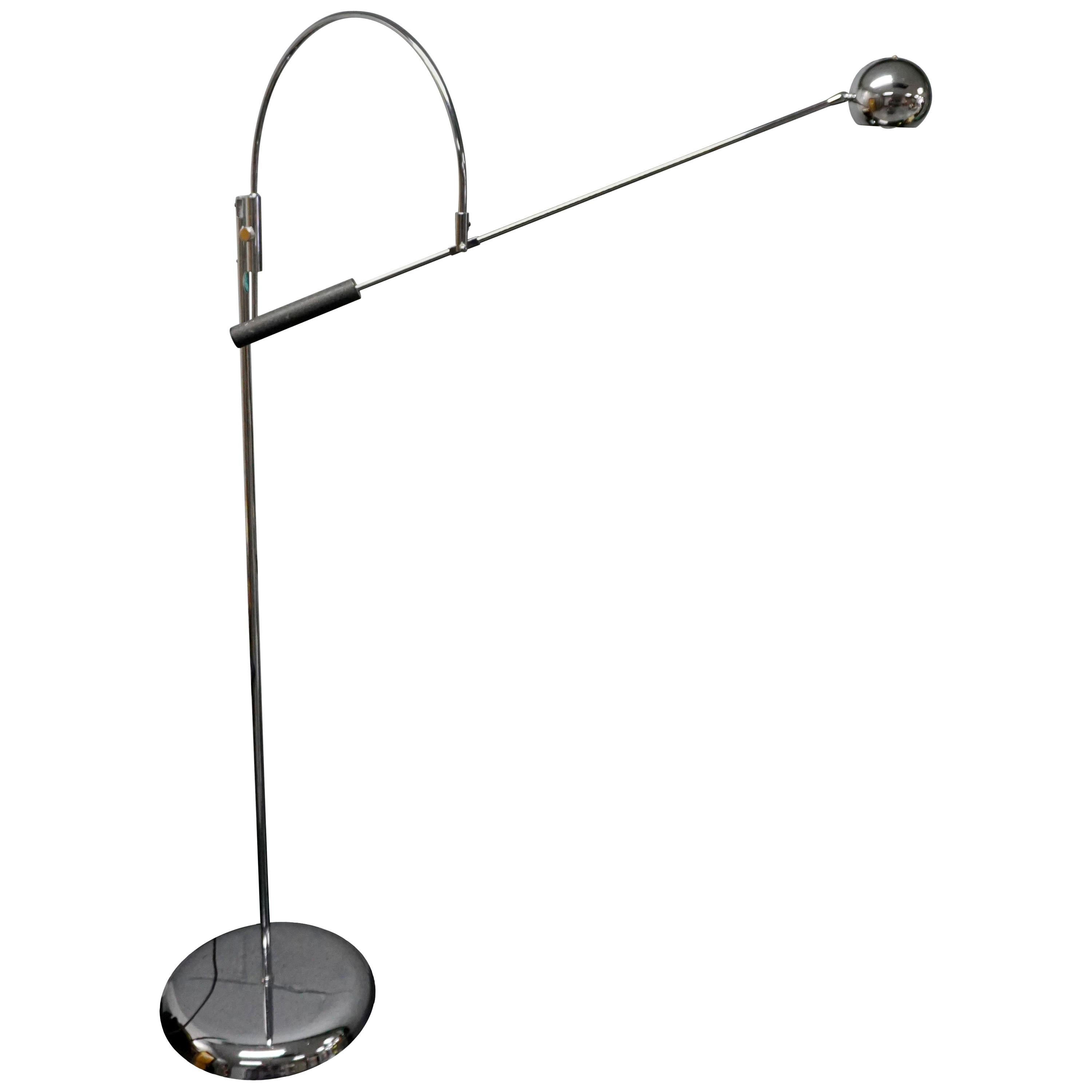 Robert Sonneman Chrome Floor Lamp For Sale