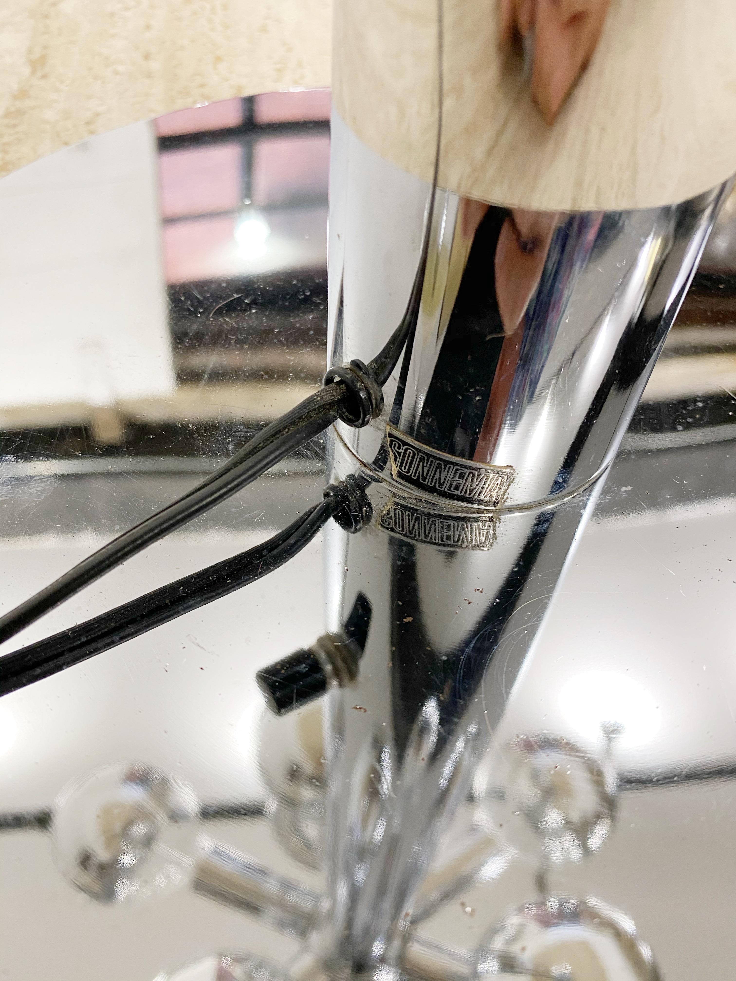 Robert Sonneman Chrome Molecule Table Lamp In Good Condition In Brooklyn, NY
