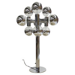 Vintage Robert Sonneman Chrome Molecule Table Lamp