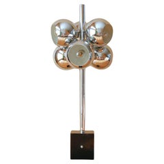 Robert Sonneman Chrome Molecule Table Lamp! Iconic Mid Century Modern Design 60s