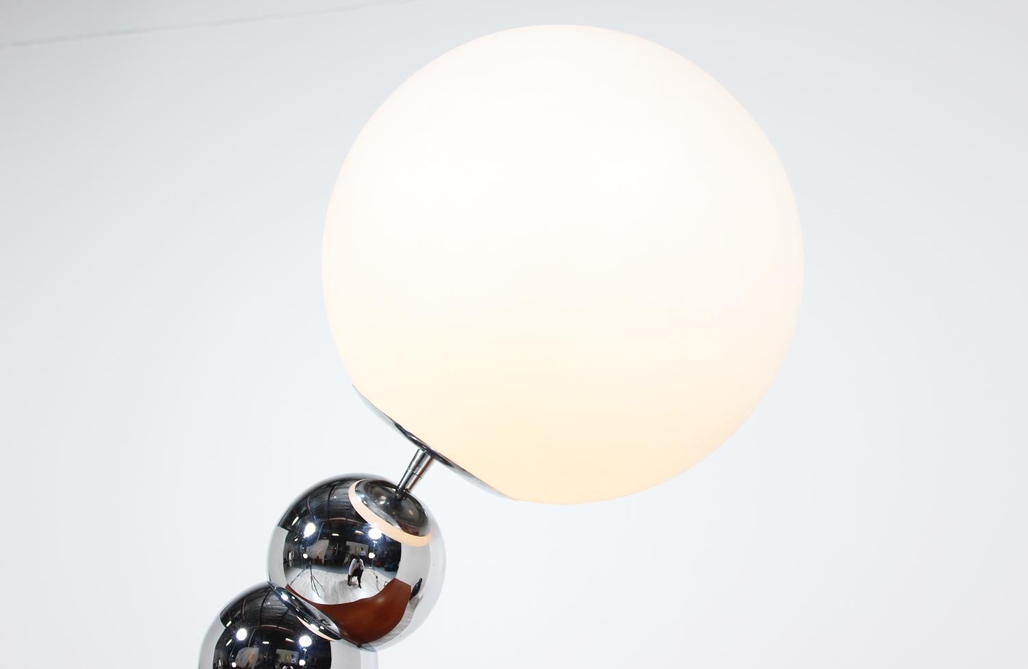 Robert Sonneman Chrome Orb Table Lamp 2