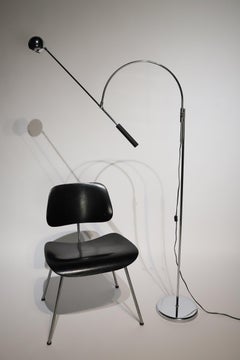 Robert Sonneman Chrome Orbital Floor Lamp