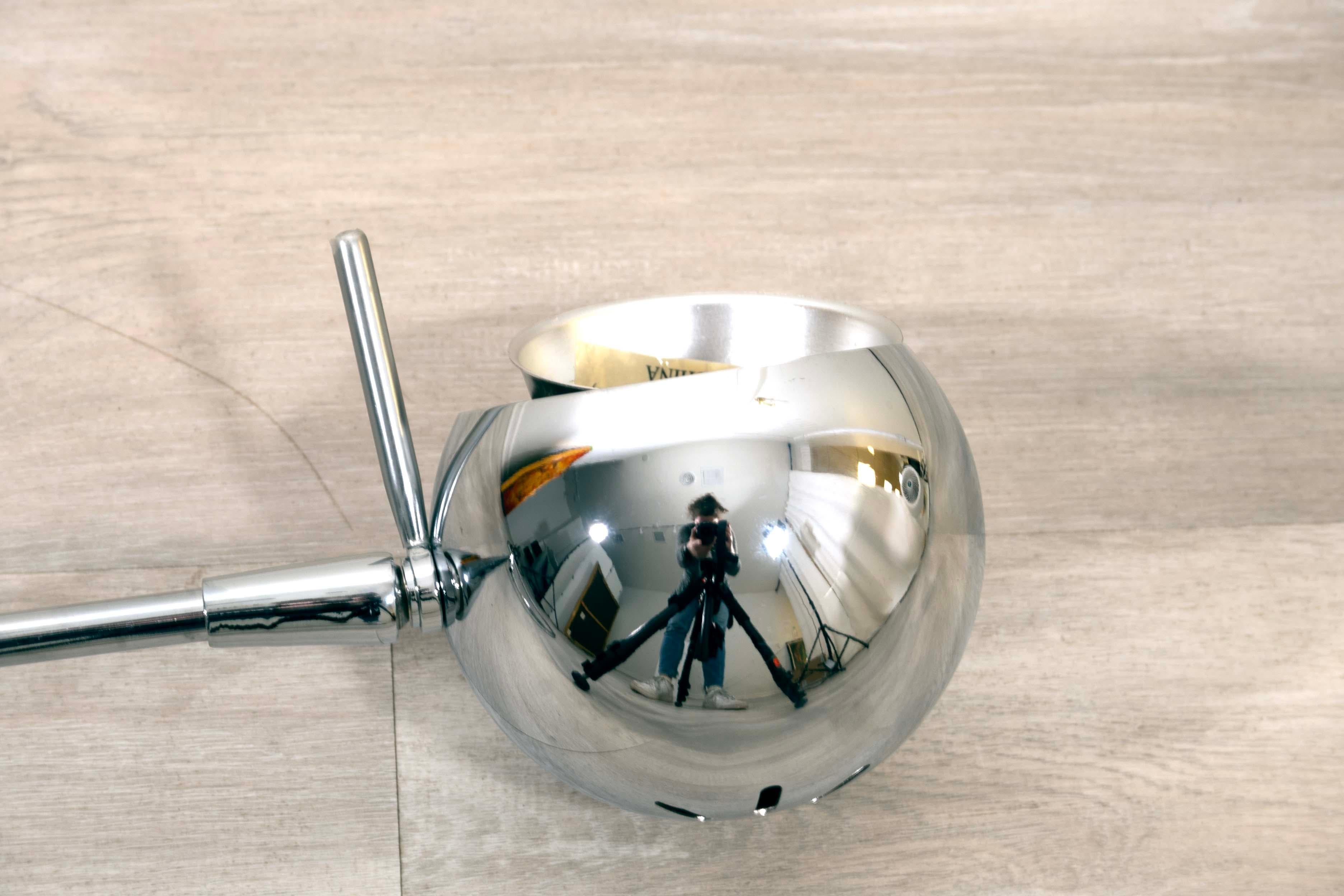 Mid-Century Modern Robert Sonneman Chrome Orbiter Wall Mounted Sconce Mid Century Modern Vintage