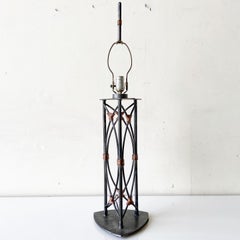 Robert Sonneman for George Kovacs Cast Iron Table Lamp