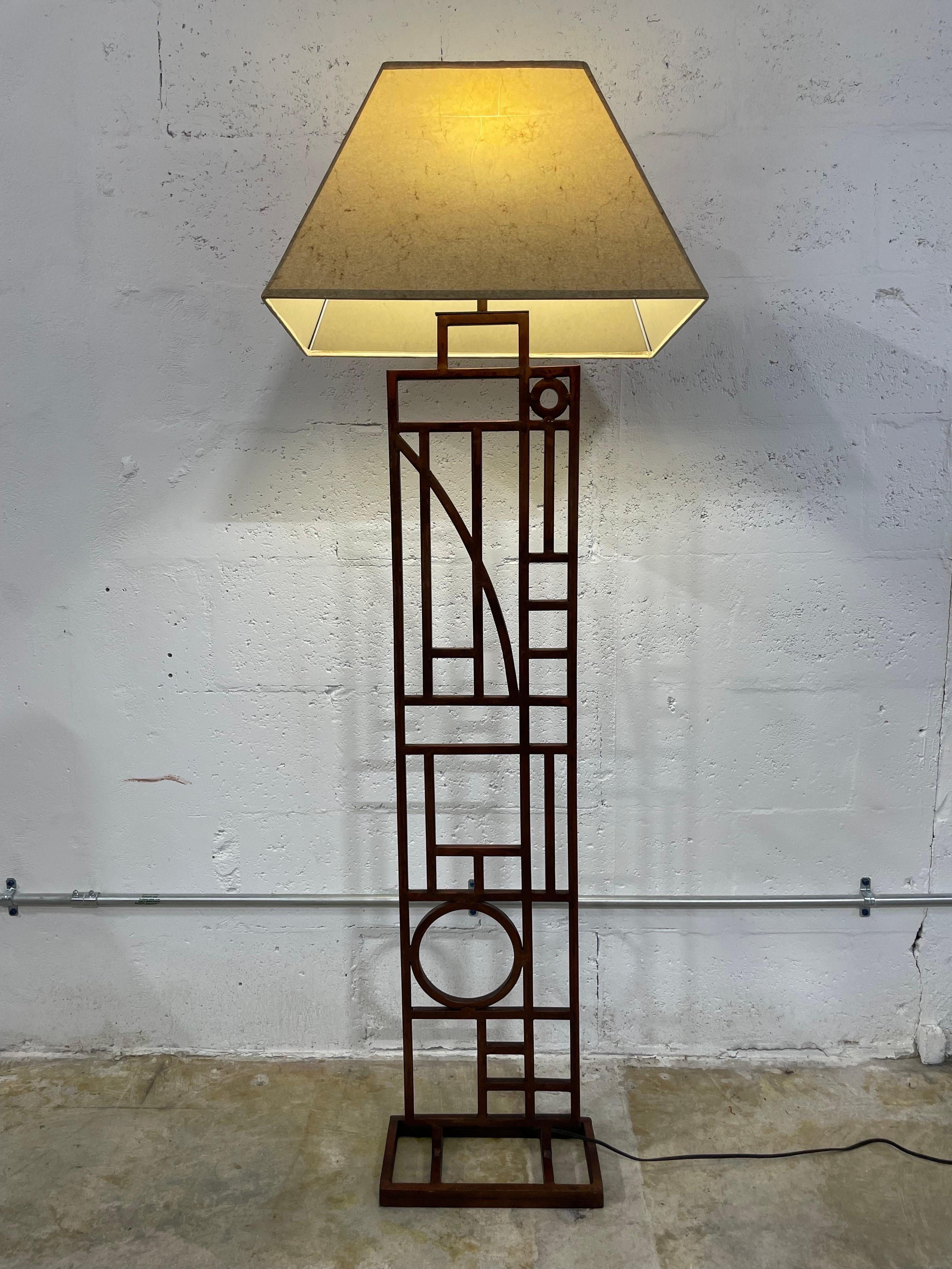 Robert Sonneman for George Kovacs Floor Lamp and Torchiere, a Pair 5