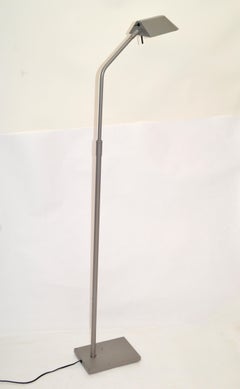 Robert Sonneman for George Kovacs Lighting 1987 Silver Finish Floor Lamp America