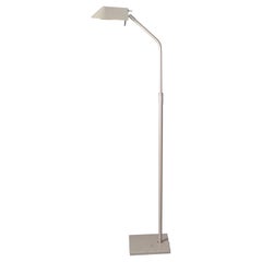 Robert Sonneman for George Kovacs Lighting 1987 Silver Finish Floor Lamp America