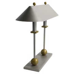 Robert Sonneman for George Kovacs Memphis  Style Desk Table Bankers Lamp C. 1990