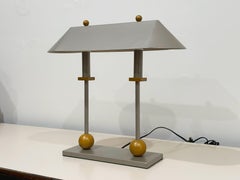 Robert Sonneman for George Kovacs Memphis Style Post Modern Bankers Desk Lamp
