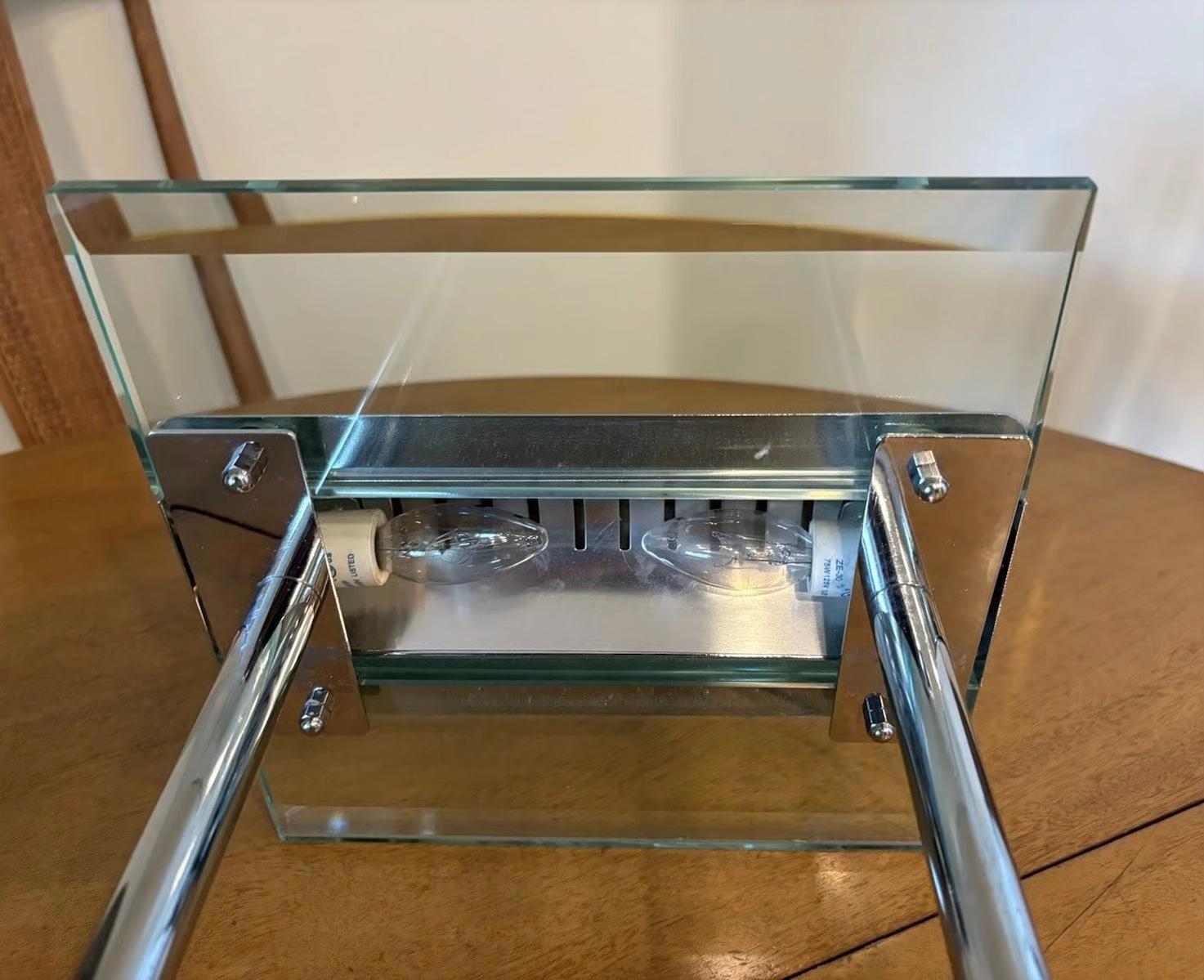 Robert Sonneman for George Kovacs PostModern Deco Sleek Chrome Bankers Desk Lamp (lampe de bureau) en vente 6