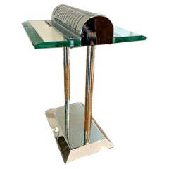 Robert Sonneman for George Kovacs PostModern Deco Sleek Chrome Bankers Desk Lamp