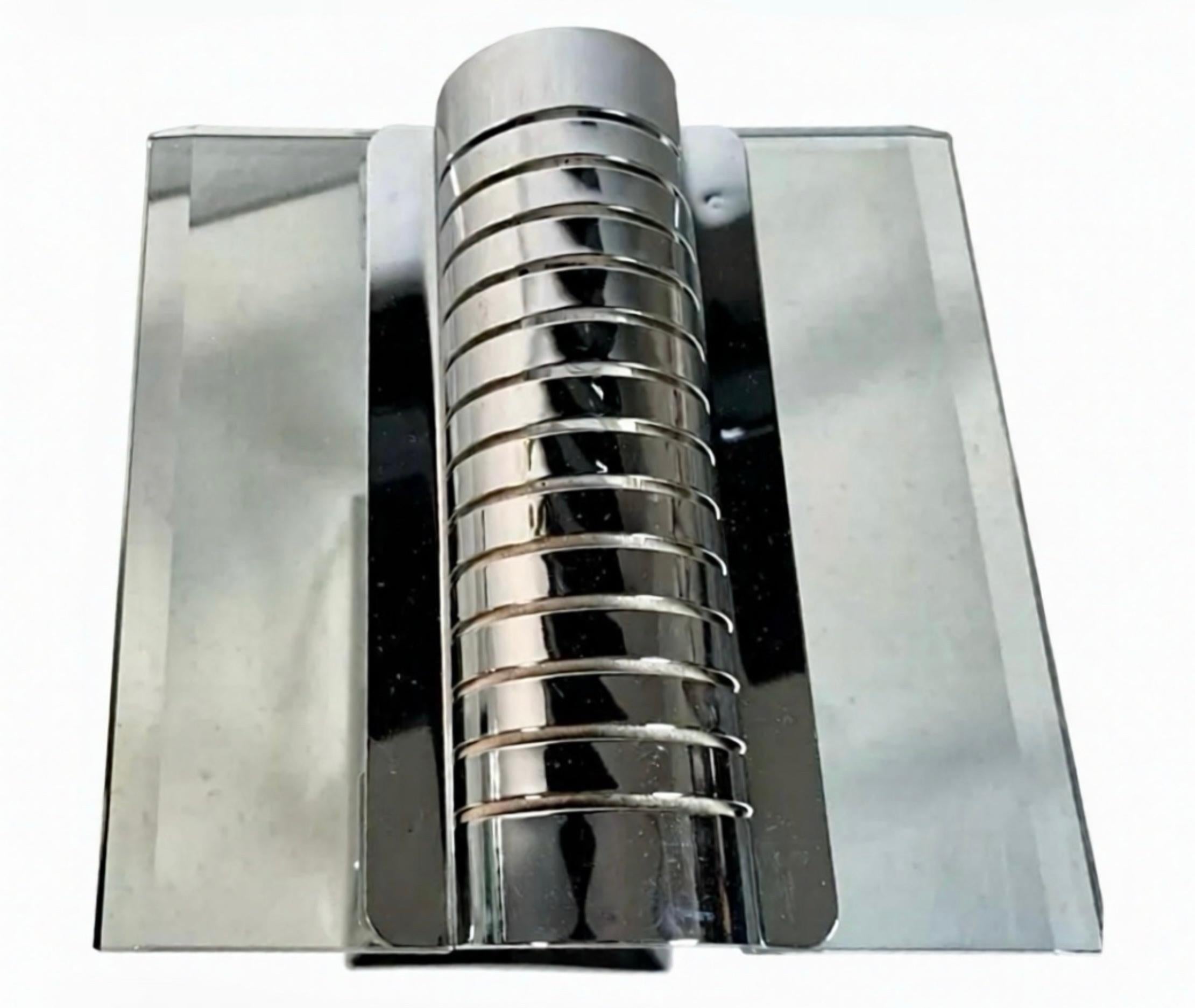 Robert Sonneman for George Kovacs PostModern Deco Sleek Chrome Bankers Desk Lamp (lampe de bureau) en vente 1