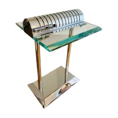 Robert Sonneman for George Kovacs PostModern Deco Sleek Chrome Bankers Desk Lamp