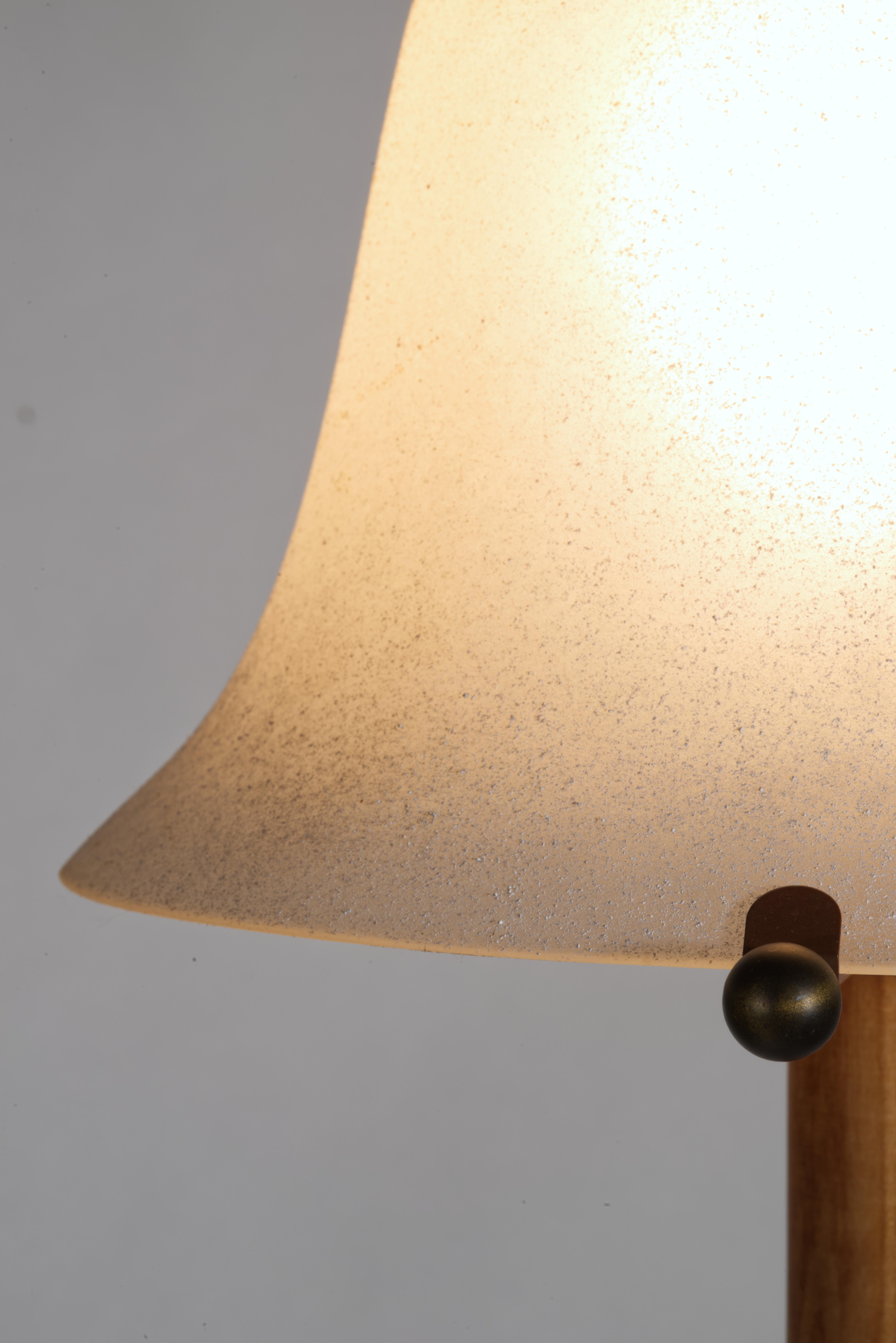 Wood Robert Sonneman for George Kovacs Floor Lamp Torchiere For Sale