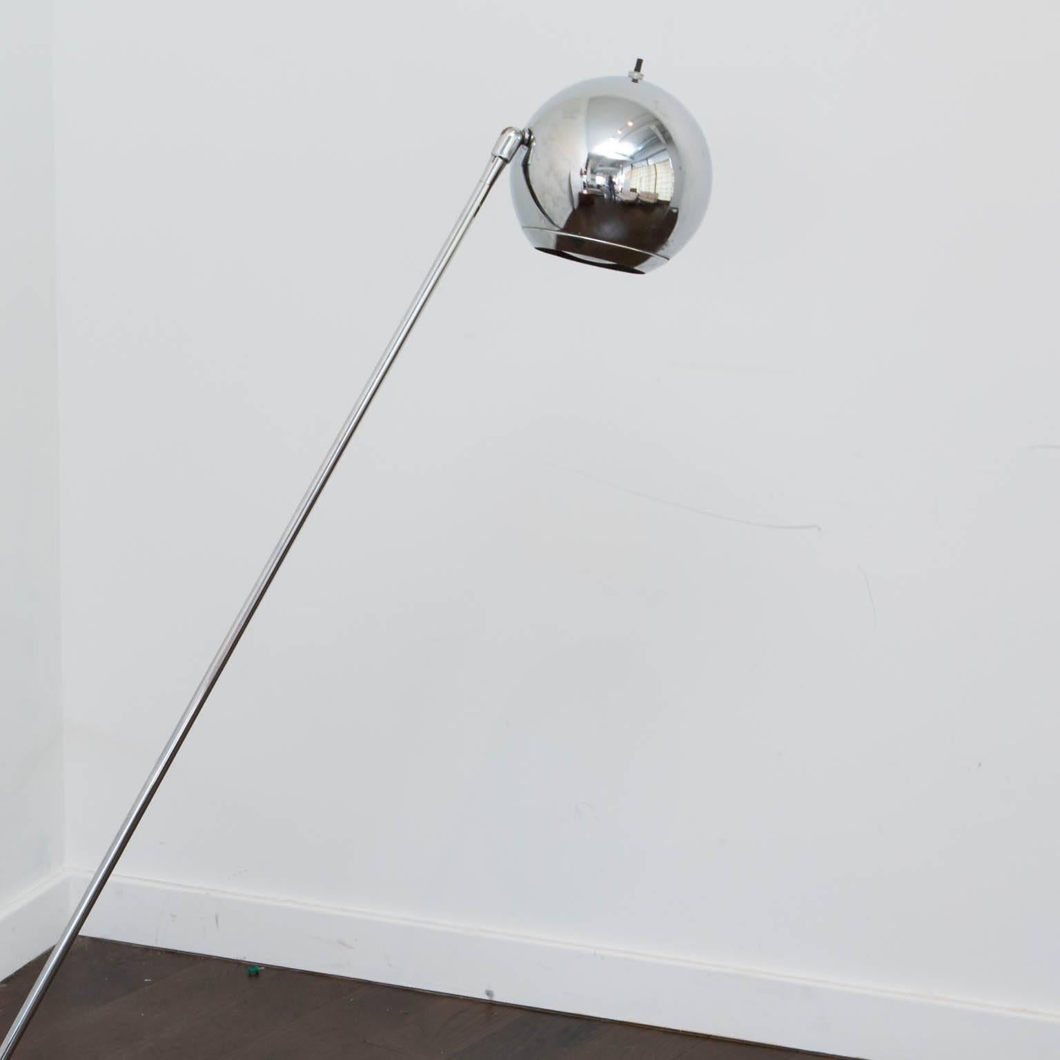 American Robert Sonneman for Kovacs Chrome Eyeball Floor Lamp
