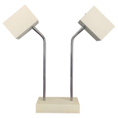 Lampada a cubo a doppia testa di Robert Sonneman per Kovacs, circa anni '70
