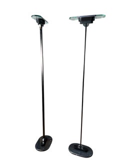 1 Robert Sonneman for Kovacs Postmodern Torchiere Floor Lamp