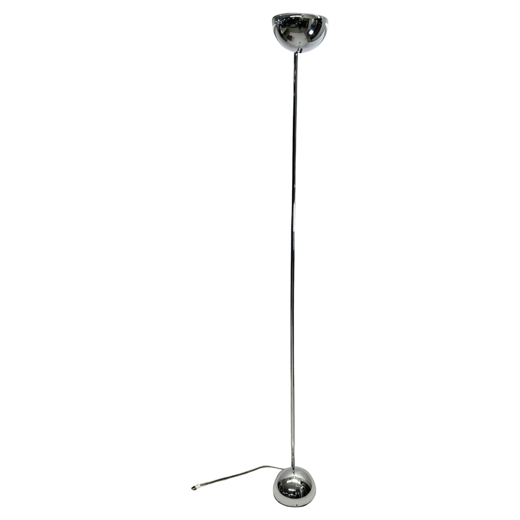Robert Sonneman Kovacs Mid Century Modern Modernist Chrome Floor Lamp Torchiere
