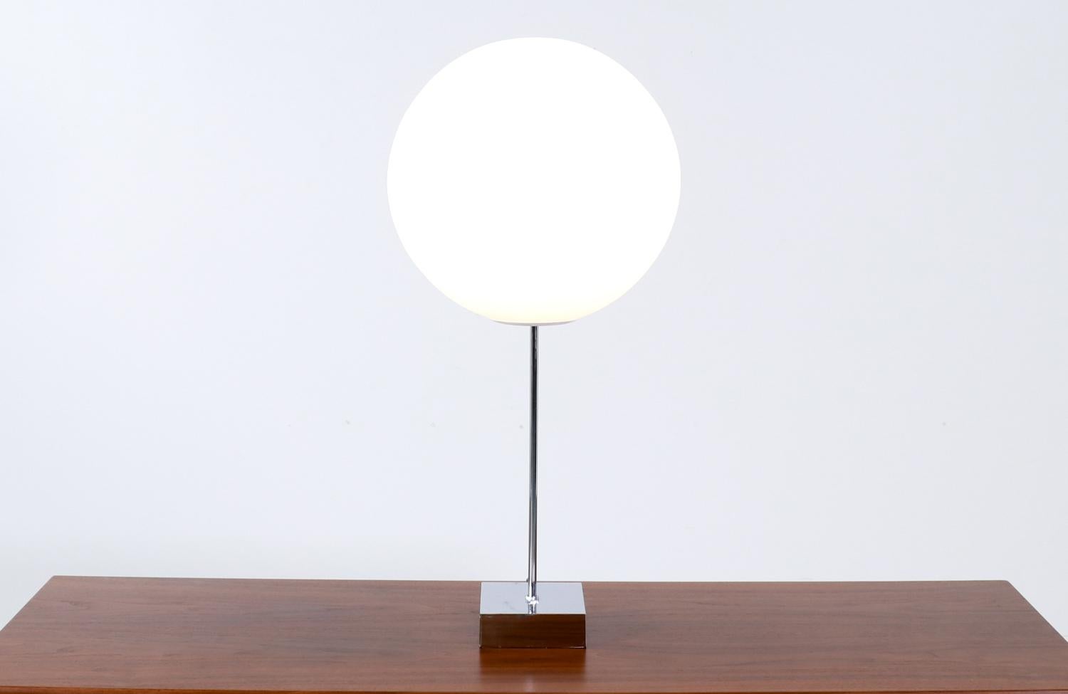 Robert Sonneman - Lampe de table chromée 
