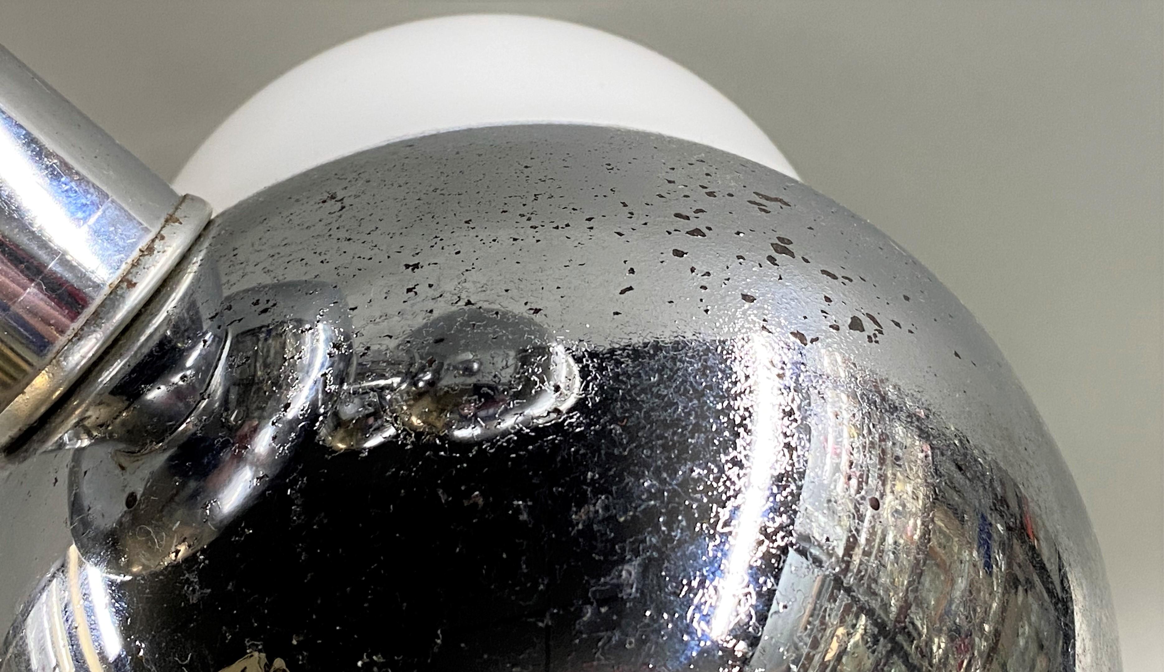 Mid-20th Century Robert Sonneman Molecule or Eyeball Chrome Table Lamp circa 1960’s